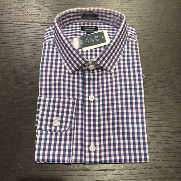 J. Crew Other - NWT J Crew Men’s Large Performance Dress Shirt Checks Chest Pocket
